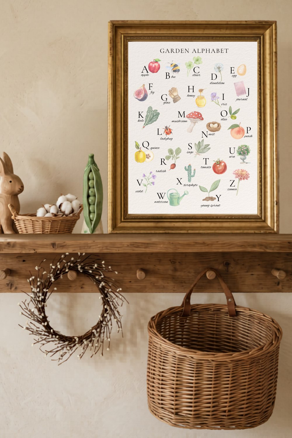 Garden Alphabet Print