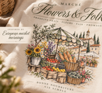 European Market Graphic T-Shirt | Vintage Farmers Market Tee | Flowers & Folk