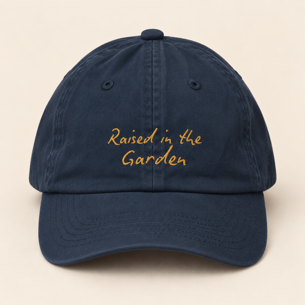 Raised in the Garden Kids Hat | Embroidered Garden Cap