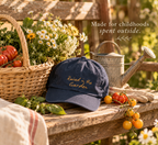 Raised in the Garden Kids Hat | Embroidered Garden Cap